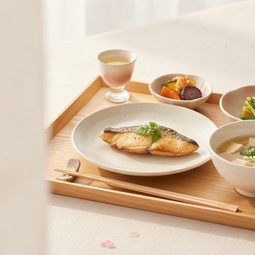 お客さまが送った焼き魚定食の写真